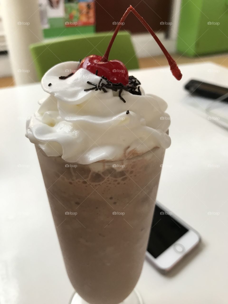 Chocolate milk shake 