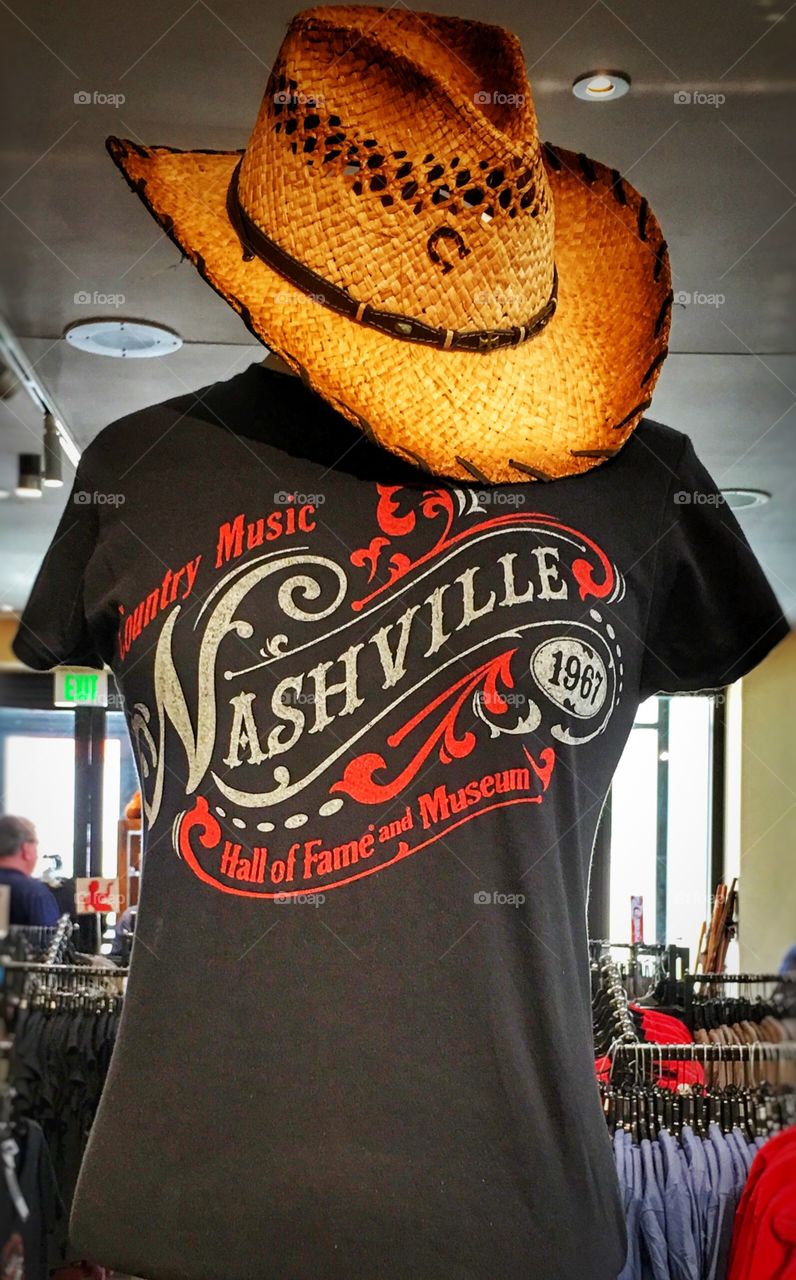 Nashville hat and Tshirt
