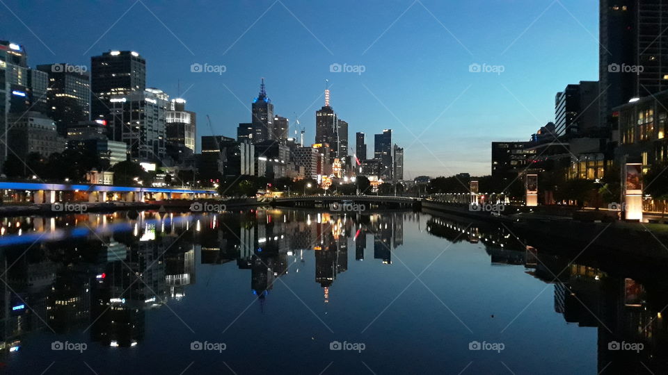 Melbourne city morning