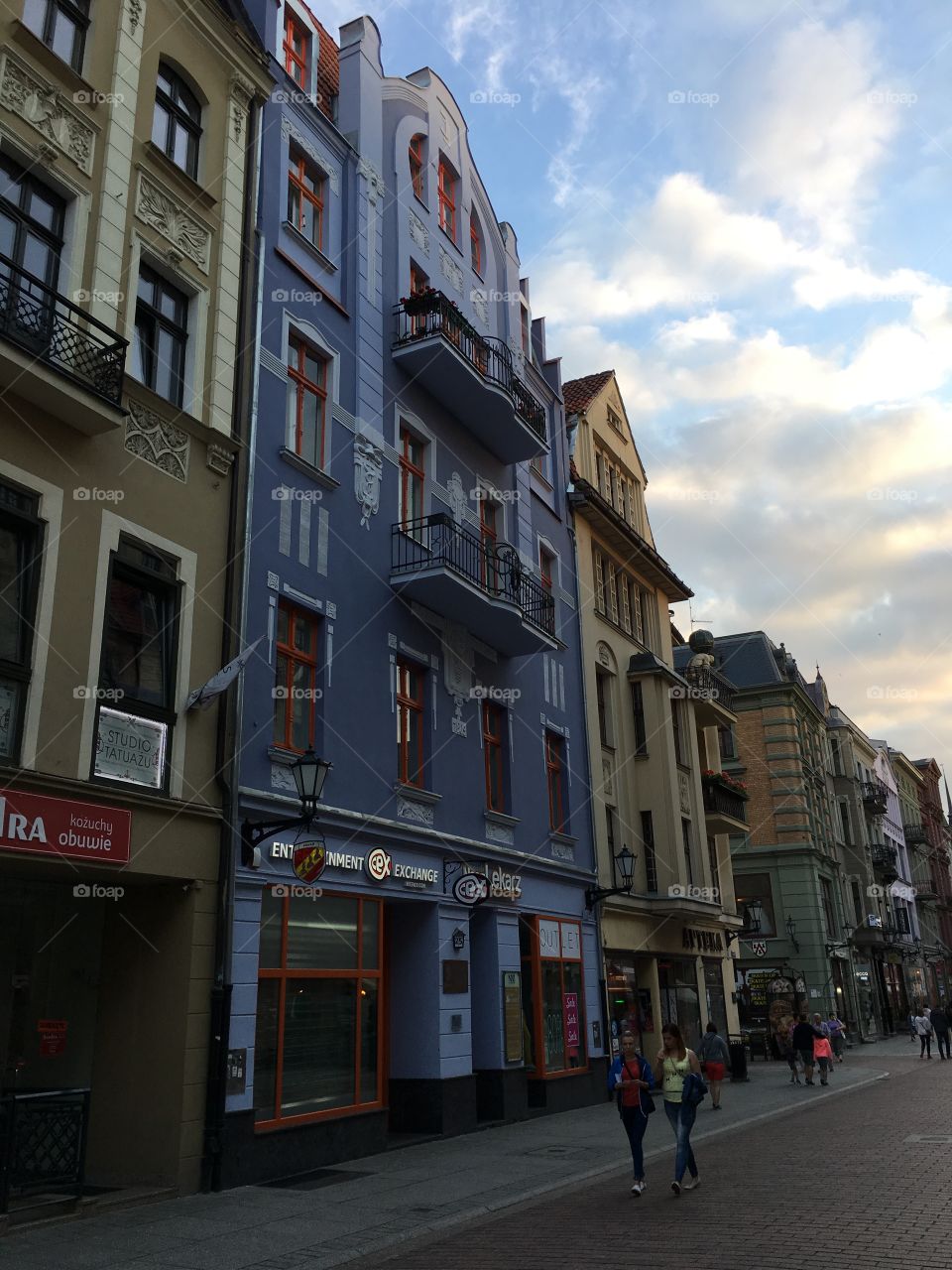 Torun in the evening