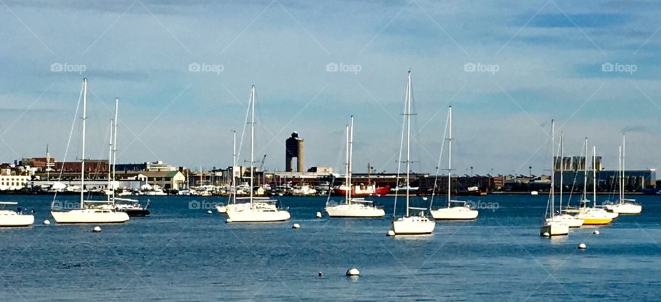 Boston Harbor in December 