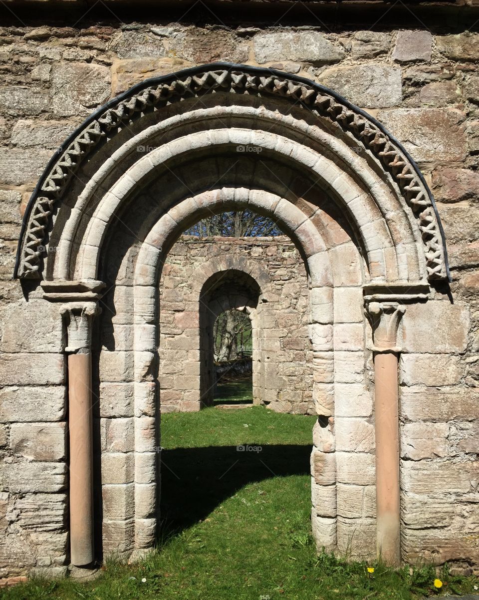 St Mary's church. The 13th cent doorway 