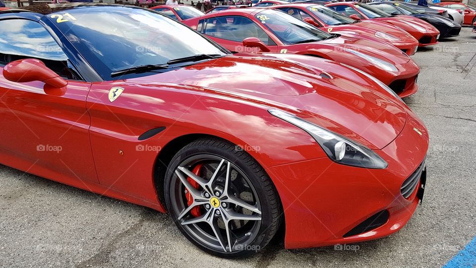 Red Ferraris 