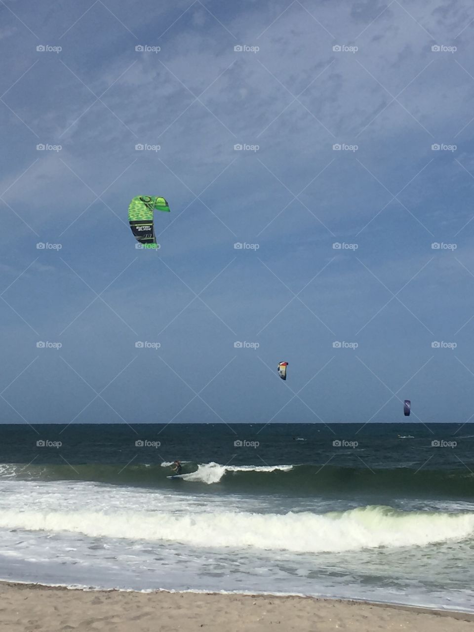 Wind surfing in Jensen Beach, Florida 