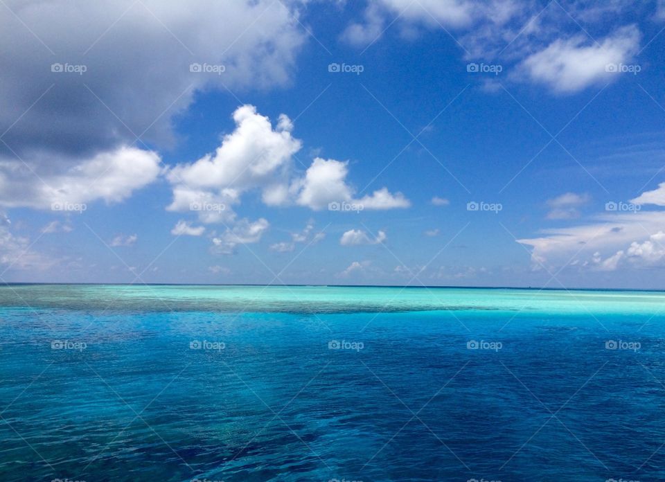 Paradise Maldives. A nice shoot from the boat, showing a sandbank