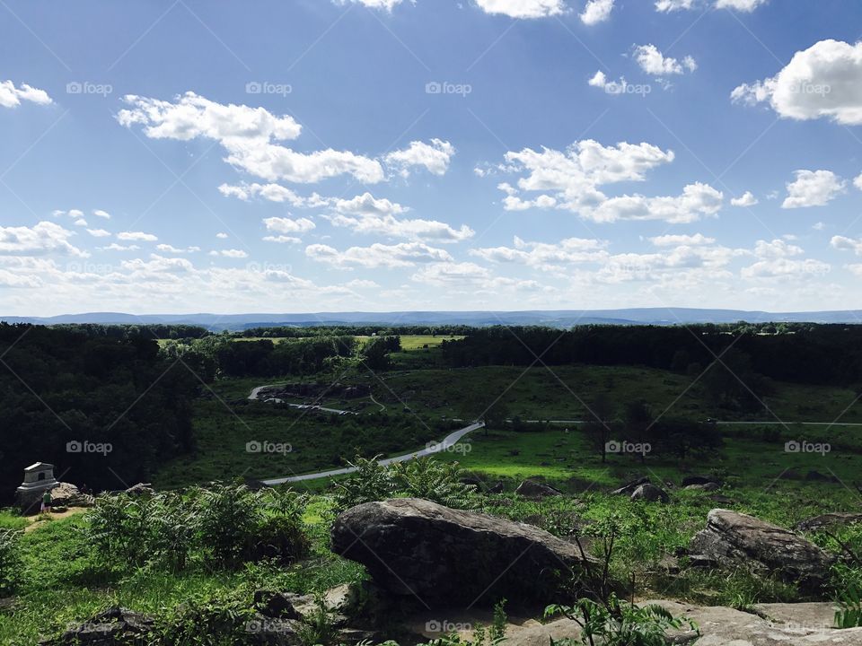 View of Gettysburg Battlefields