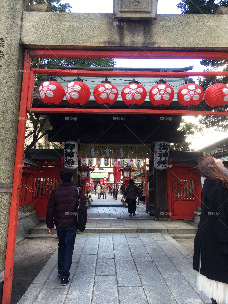 Shinto shrine on New Years Day