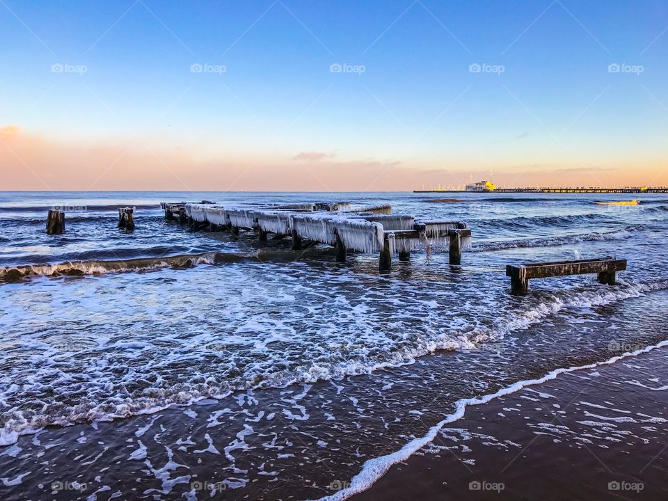 Winter seaside