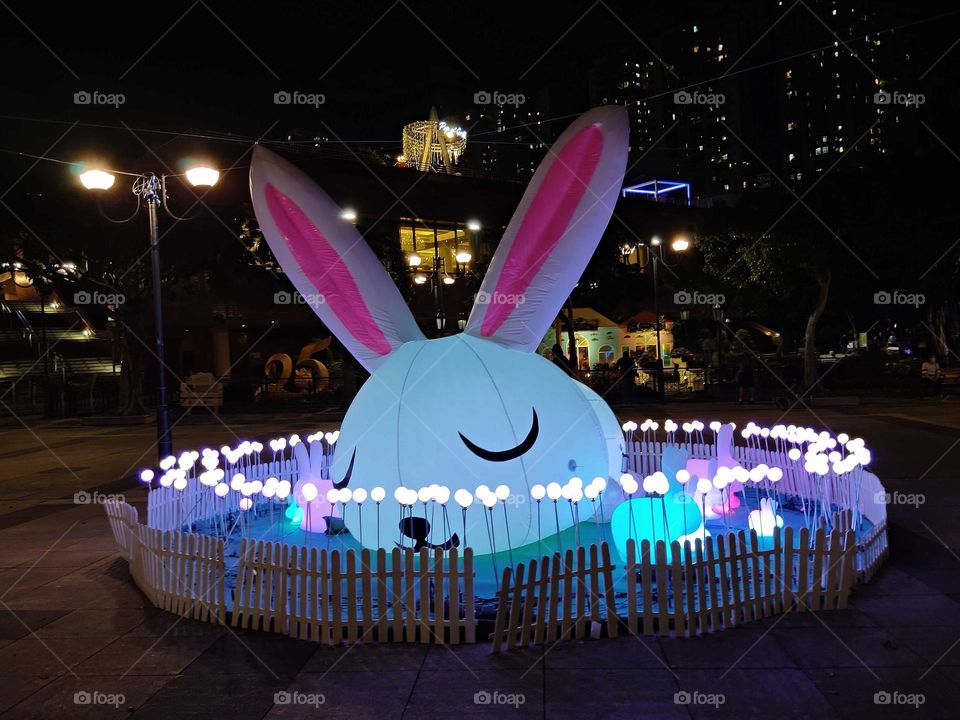 rabbit lighting decoration