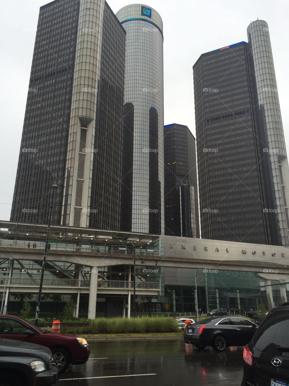 Ren-Cen. Detroit's tallest building. 
