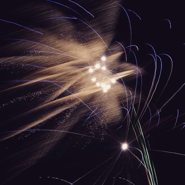 Low angle view of firework