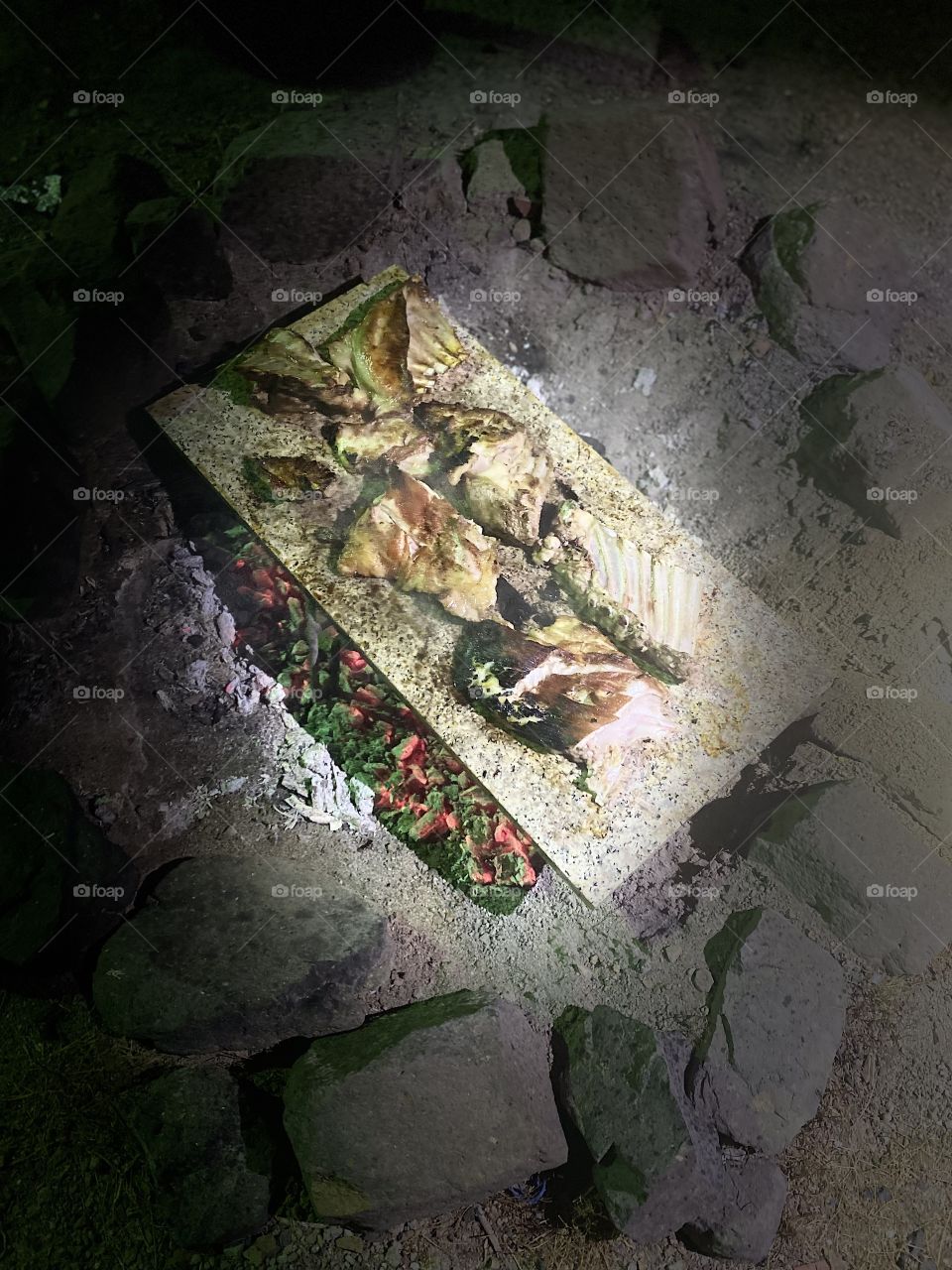 Barbecue party in my village on the occasion of the Saudi National Day