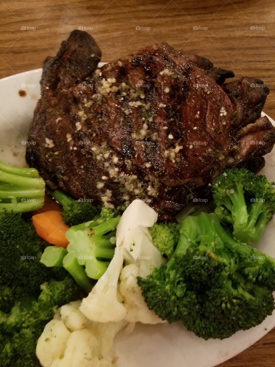 best steak and veggies