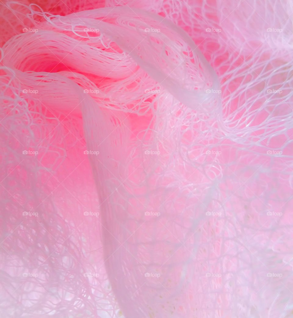 A pink  sponge