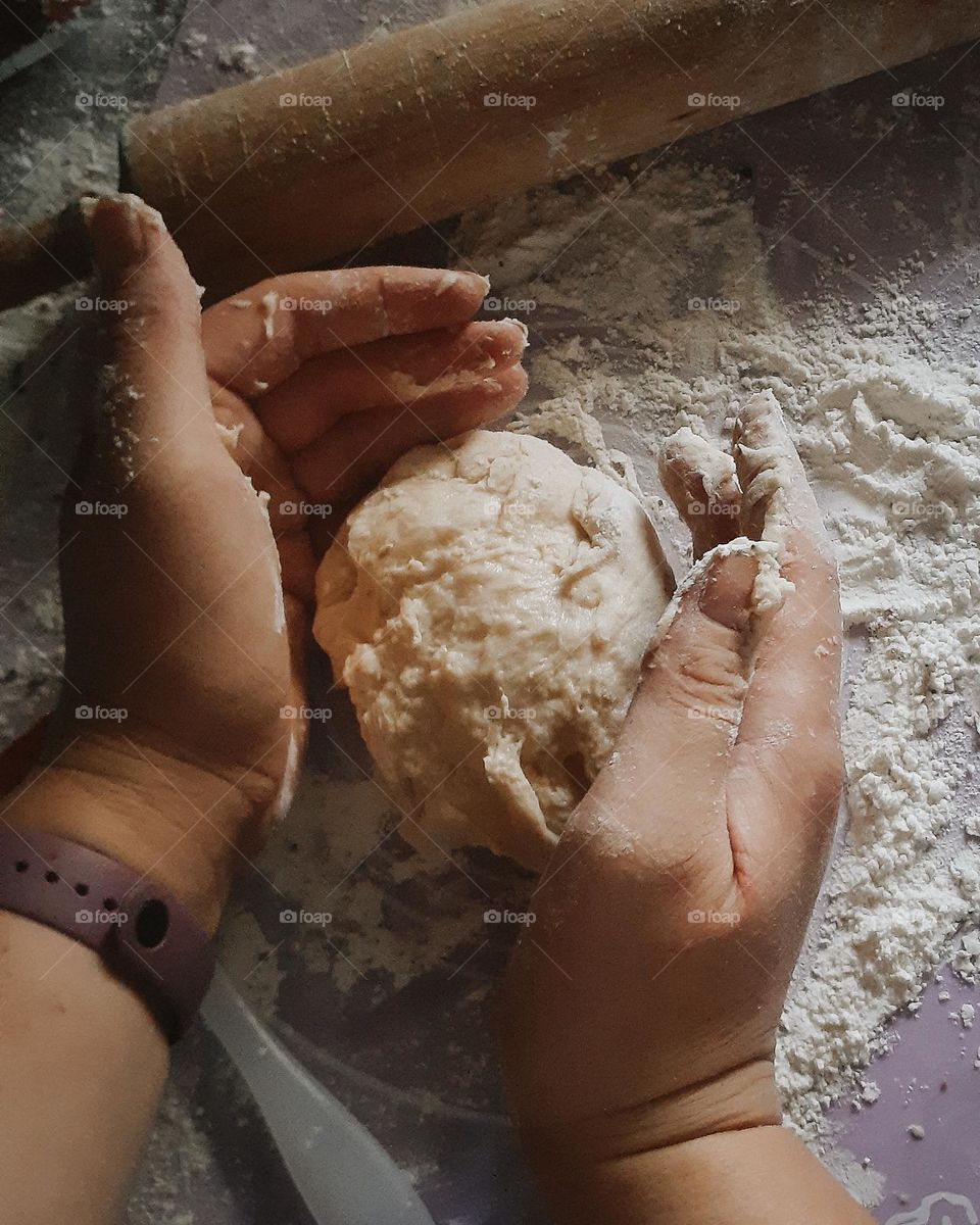 Preparation of wheat bread for baking