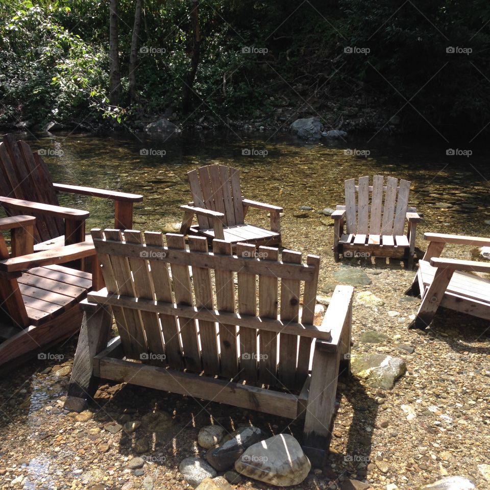 Adirondacks in a Creek