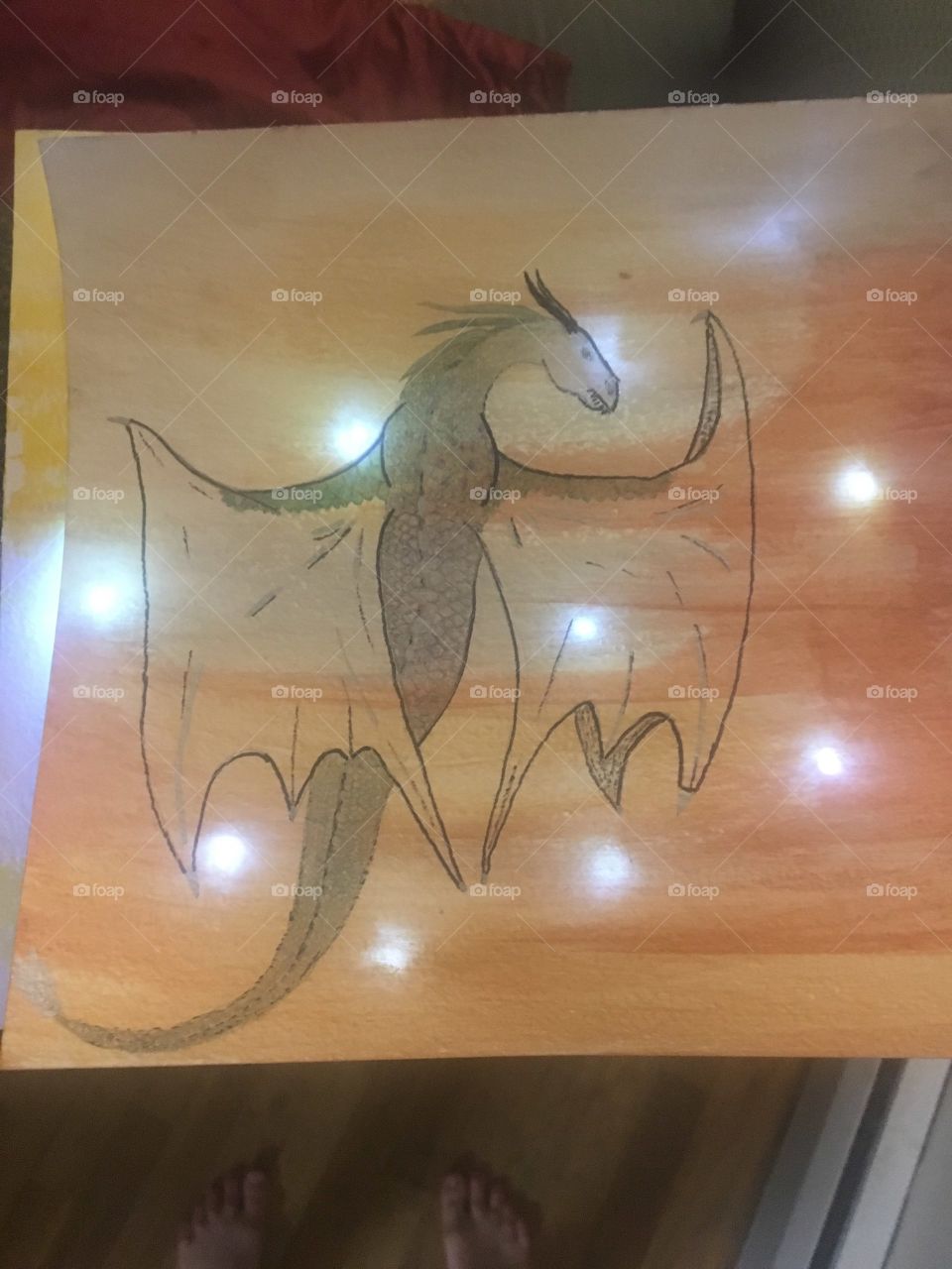 beautiful dragon lamp shade in the works