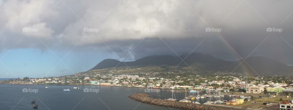 Thunderstorm moving over