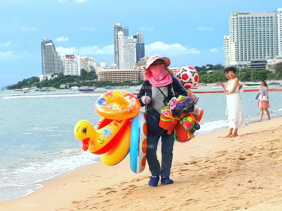 Beach shopkeeper