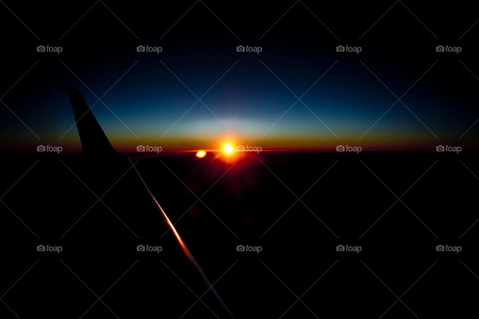 Sunrise from Airplane
