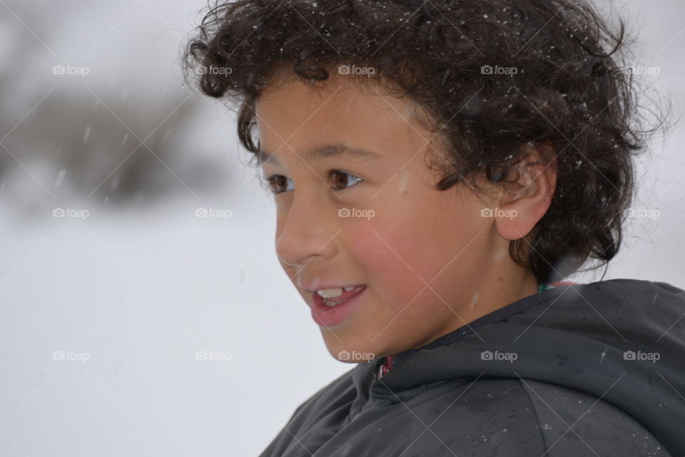 handsome kid smiling