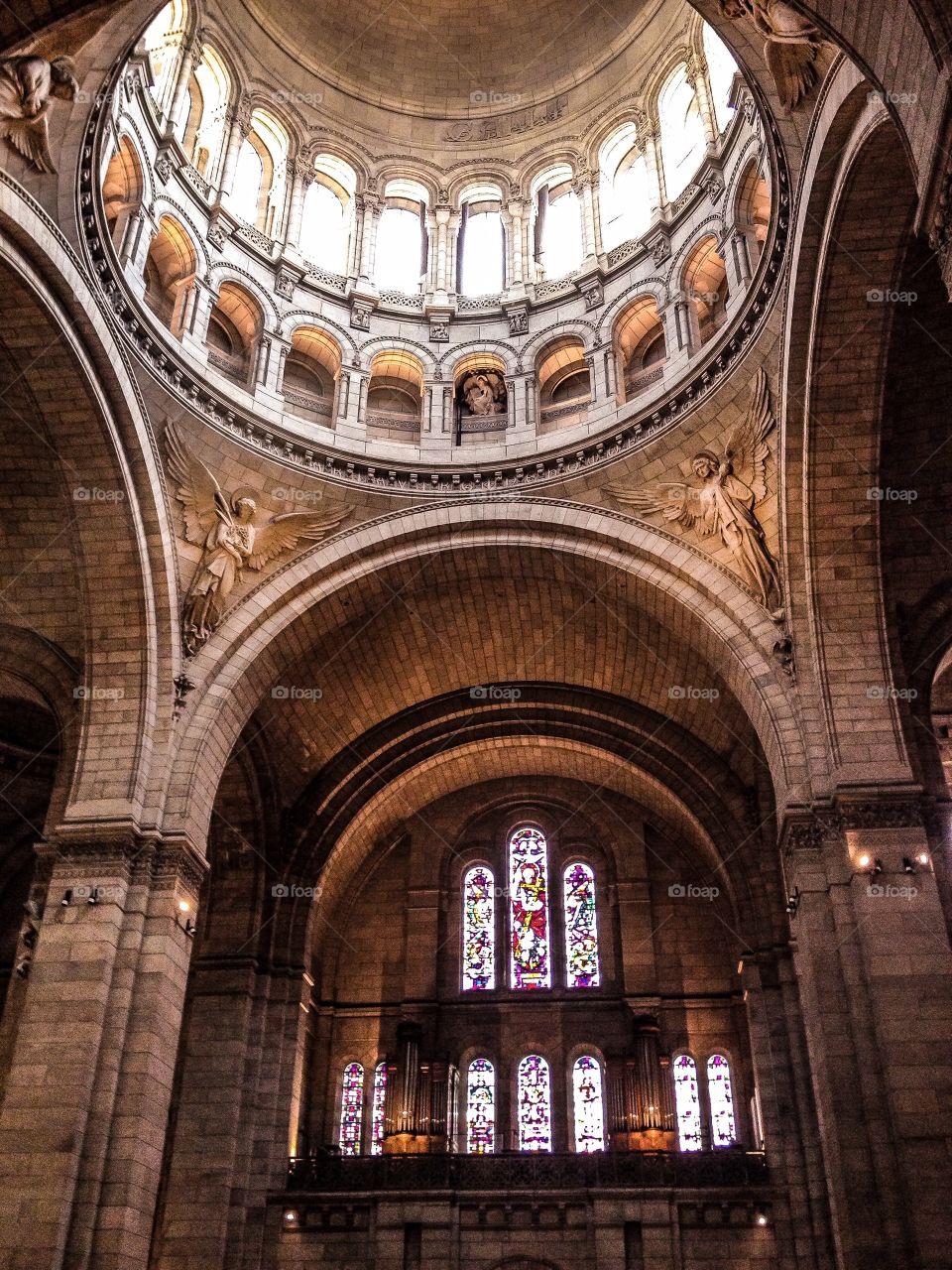 Interior de la Basílica del Sagrado Corazón (Paris - France)