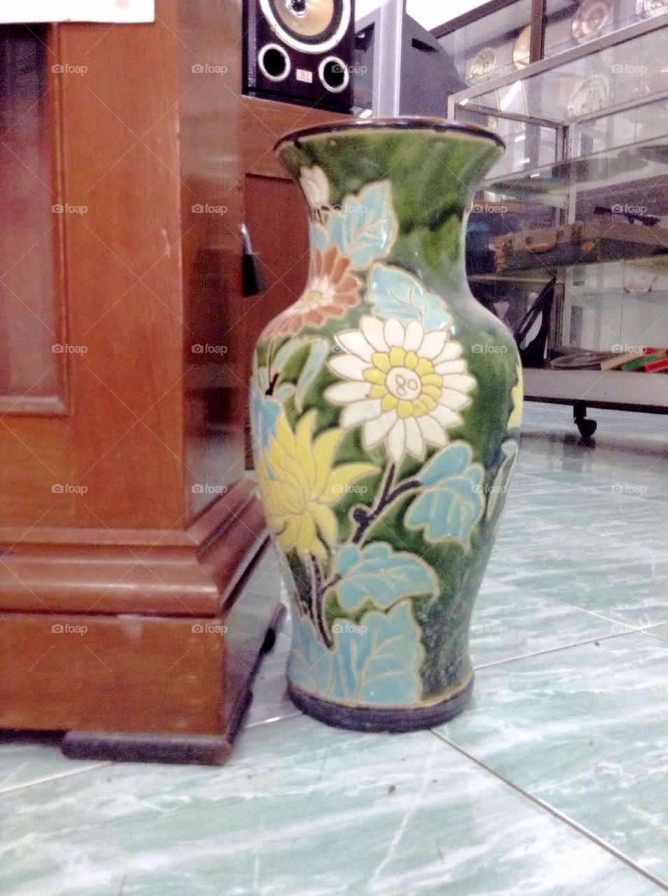 Old big ceramic vase