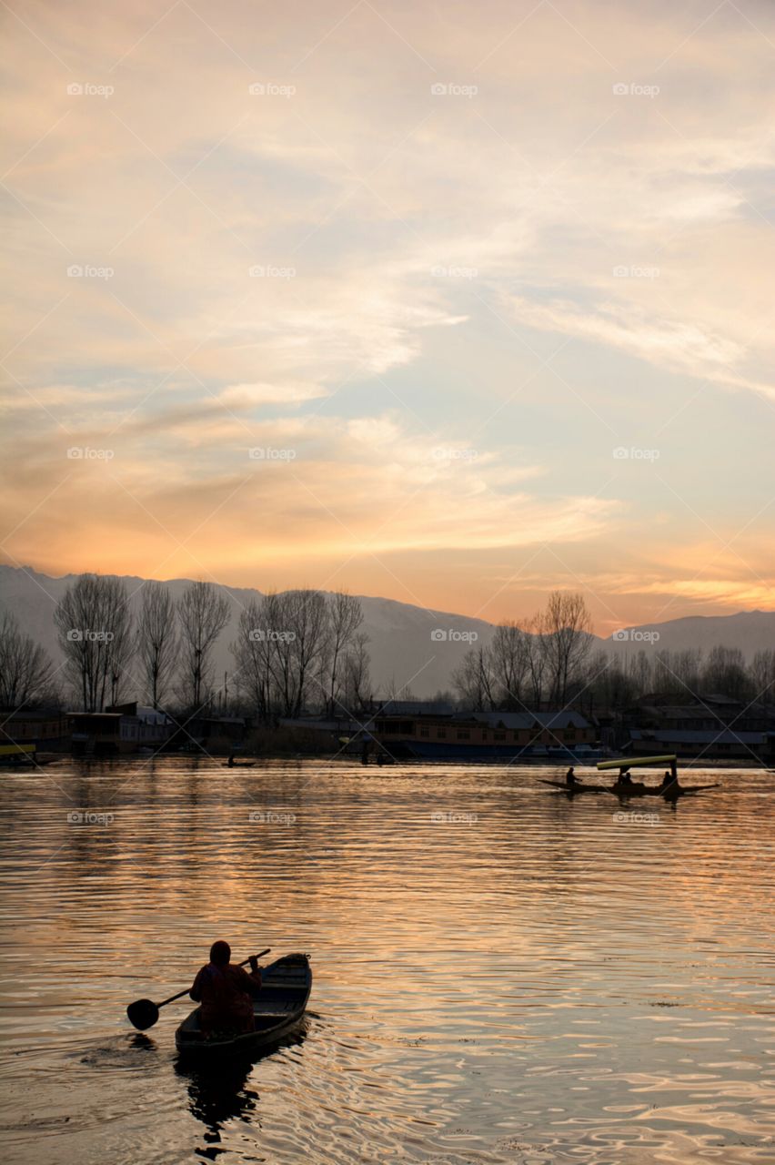 Dal Lake Kashmir (evening)