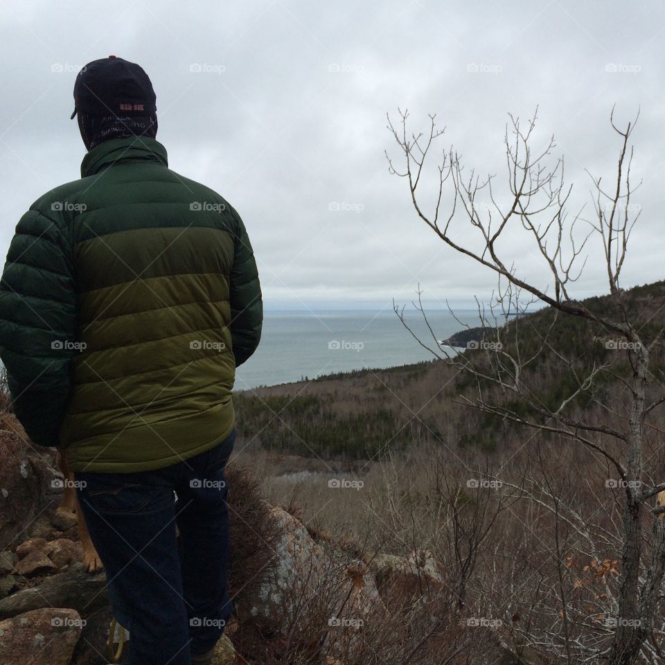 Hiking the Beehive in Bar Harbor