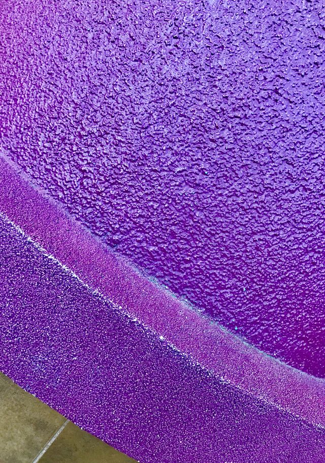 Purple  cement pillar