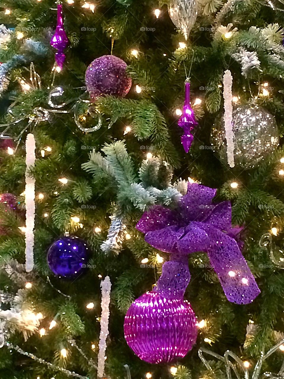 Purple ornaments 