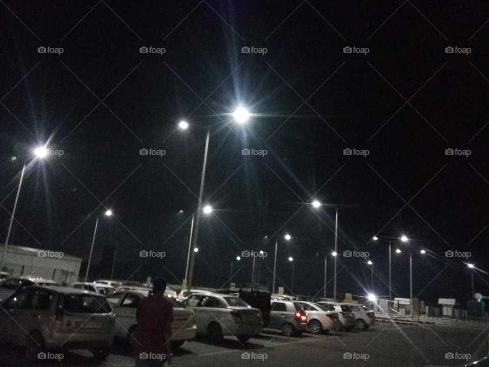 beautiful car parking at Patiala city