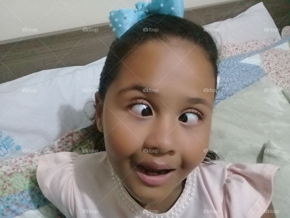 funny child. girl
