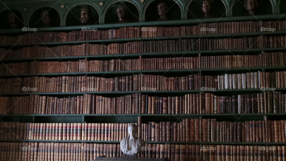 library full of books centuries old. England