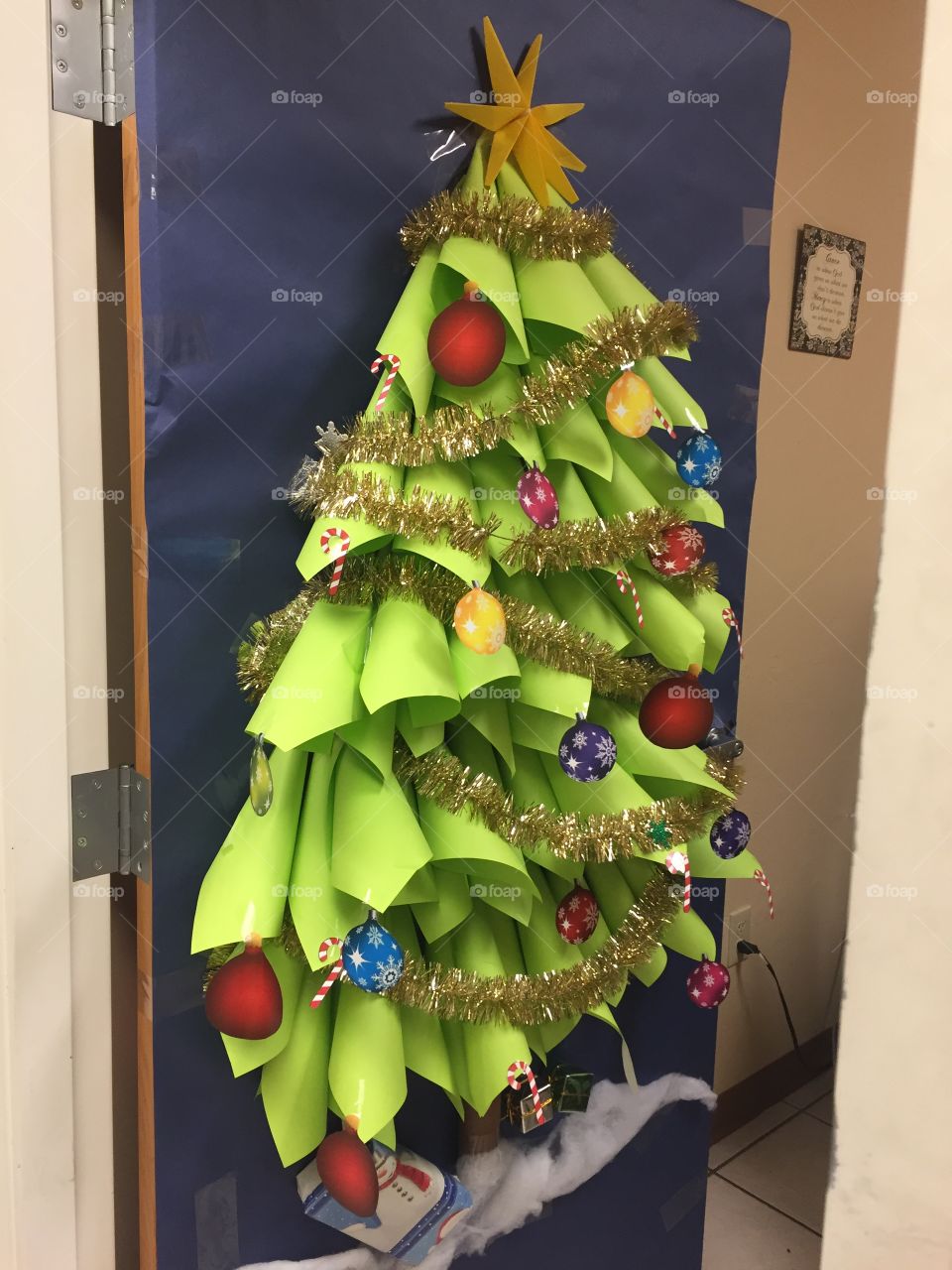 Office Christmas Door Decor 