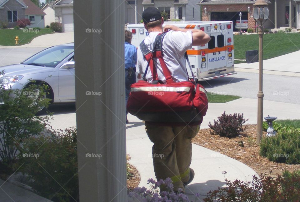 Paramedics & ambulance