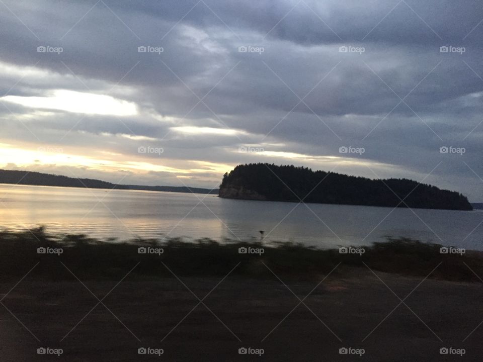 Water, Sunset, Beach, Landscape, No Person
