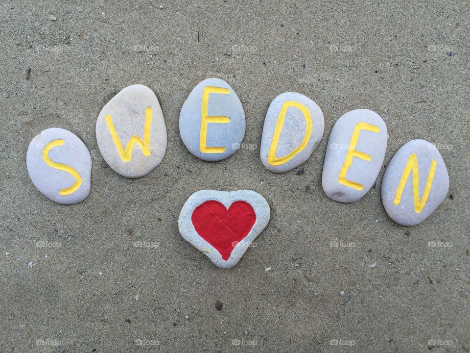 Love Sweden on stones