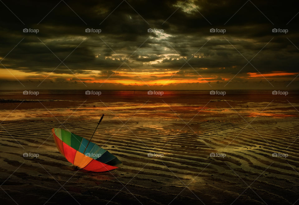 sunset at ambalat beach