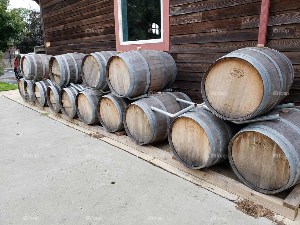 Wine barrels