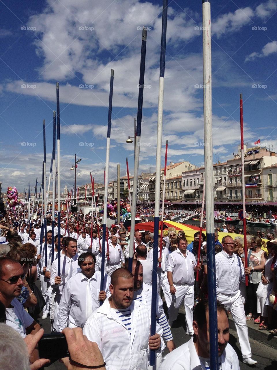 Annual festival jousting on the water