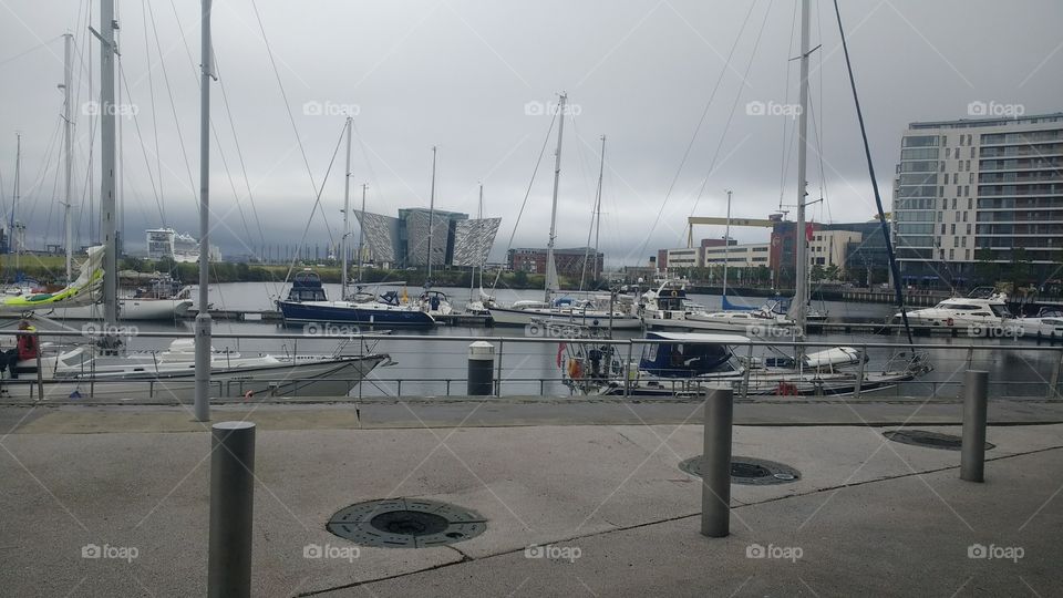 Belfast titanic quarter view