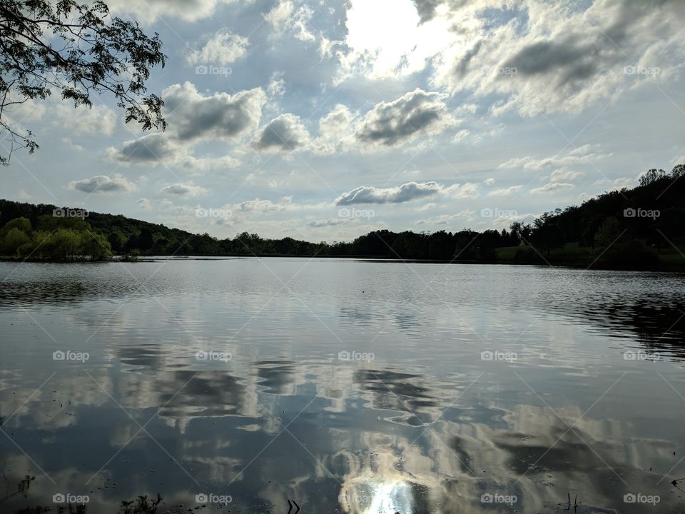 reflection on the Mammoth Lake Mt Pleasant Pennsylvania