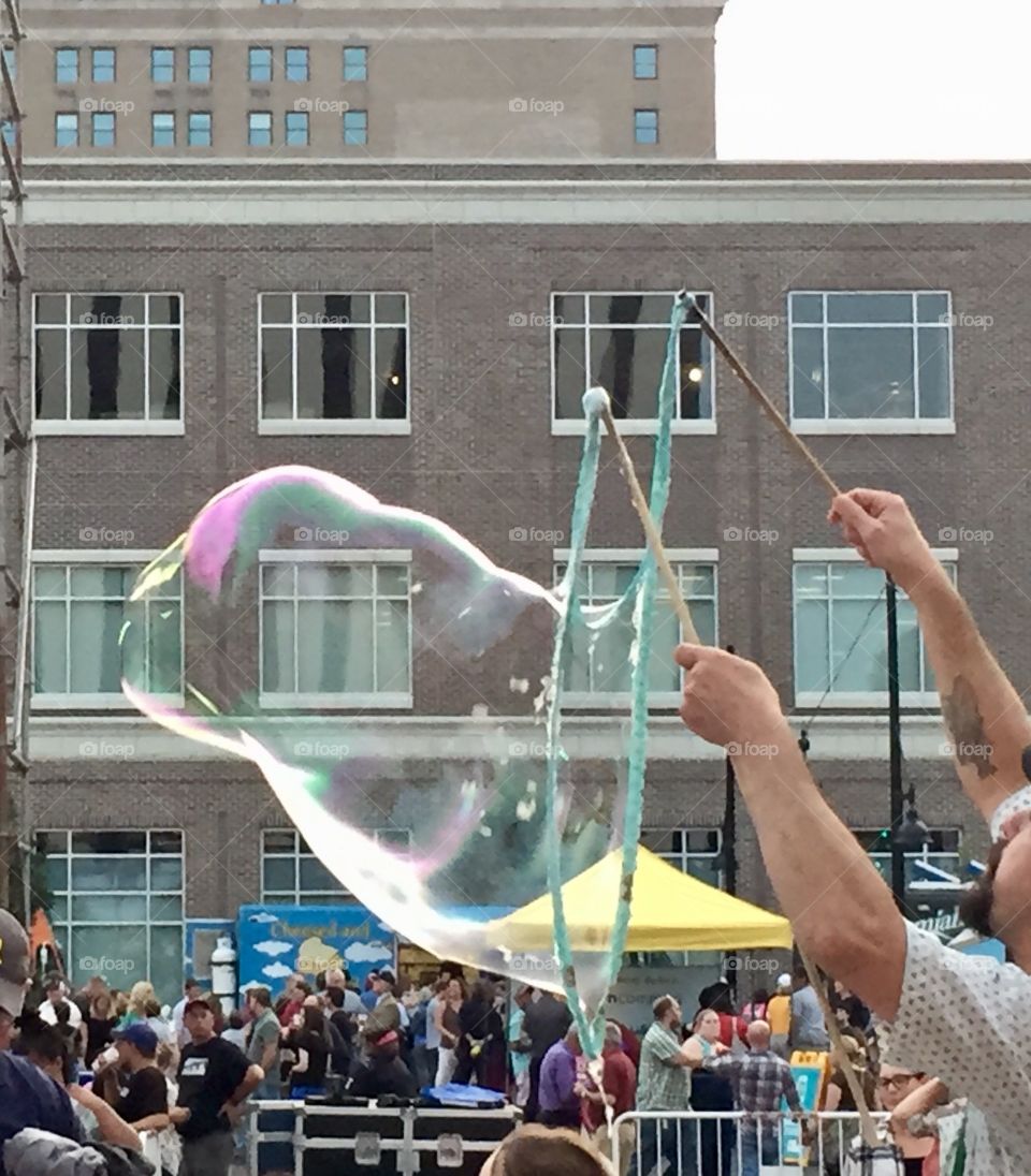 Bubble artist 
Rochester Fringe Festival 
