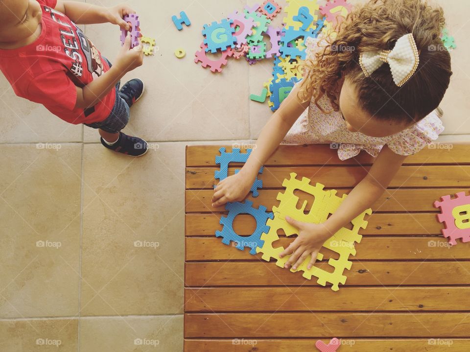 children playing