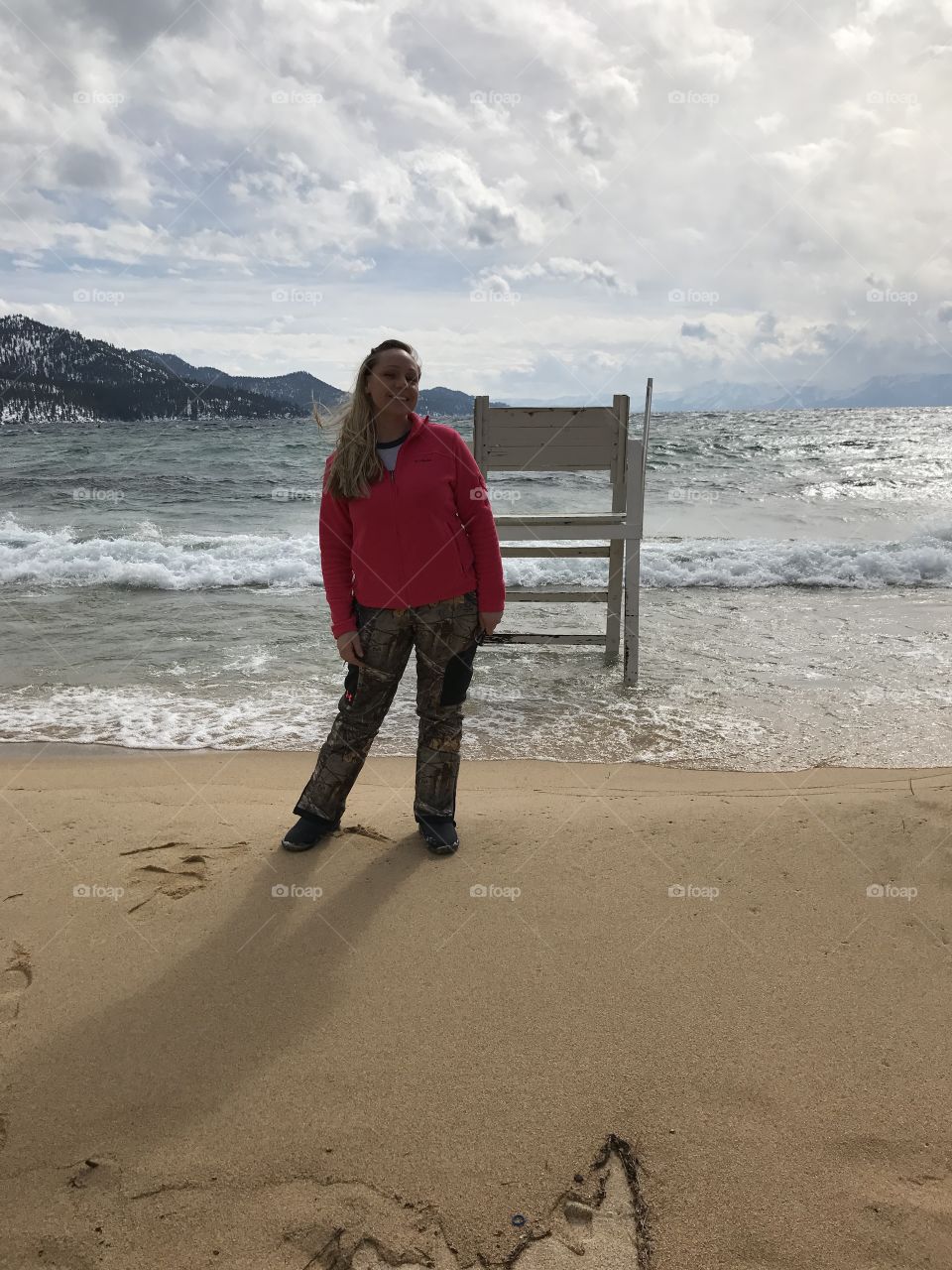 Beautiful wife at Lake Tahoe