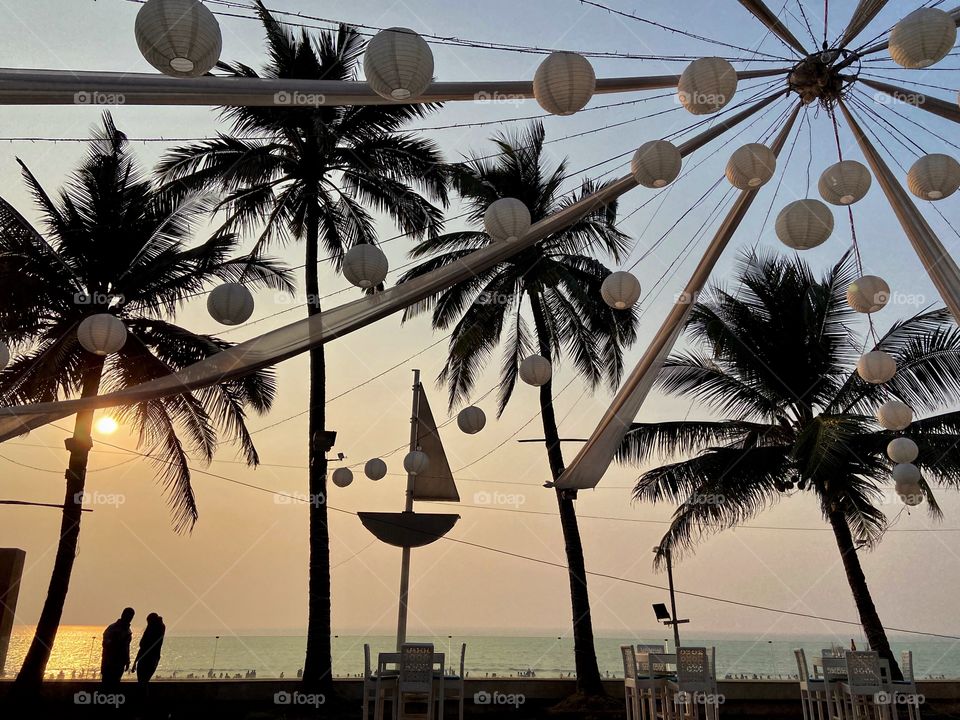 An evening in Mumbai.