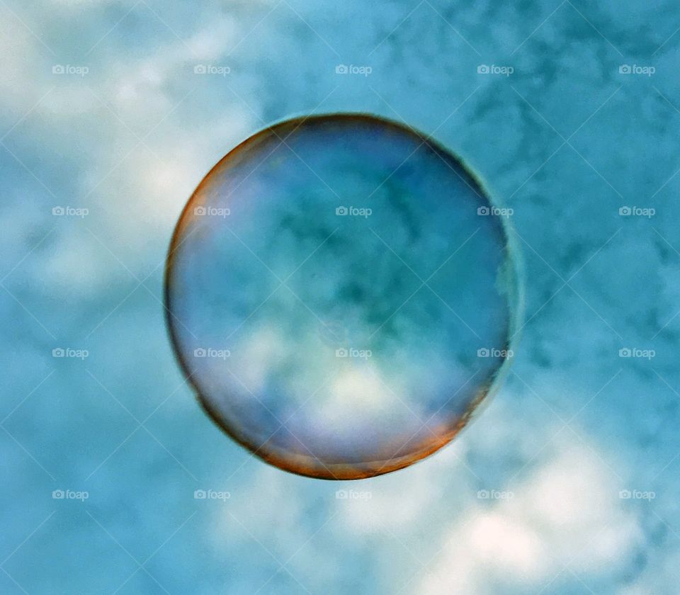Soap bubble in the sky