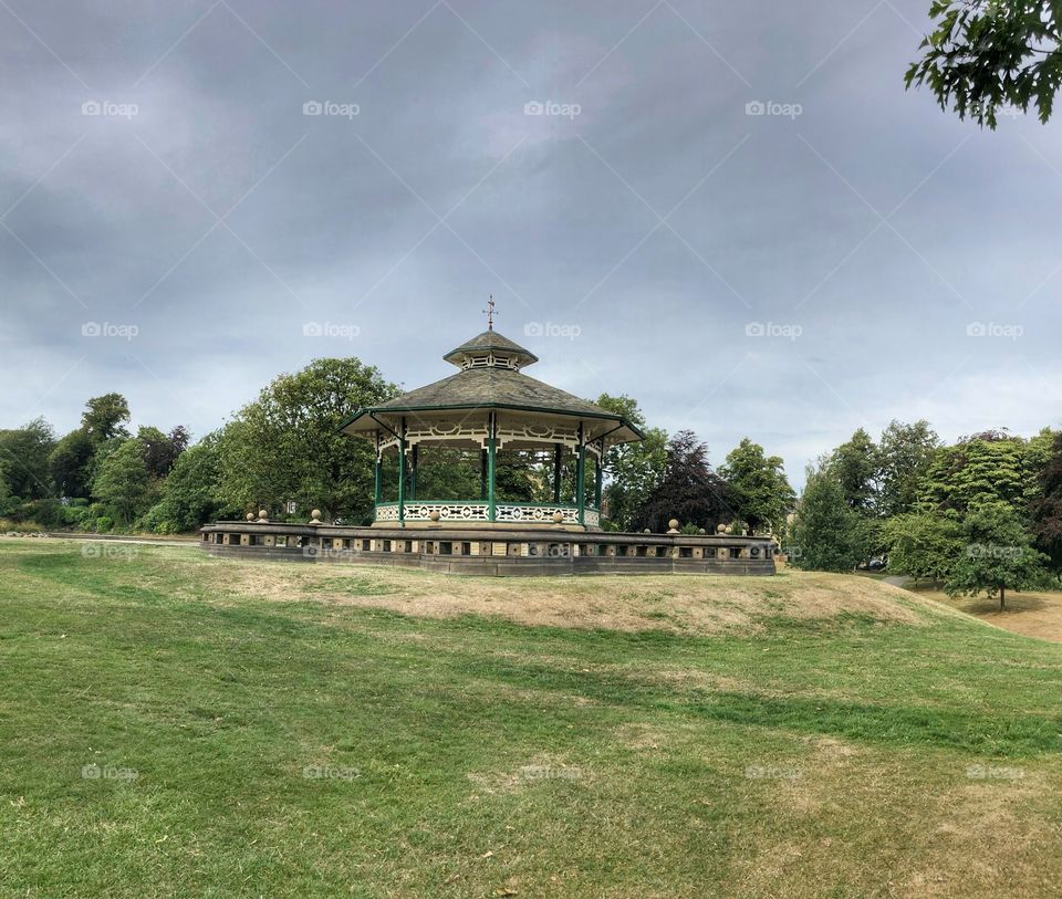 Bandstand in Greenhead Park Huddersfield West Yorkshire 