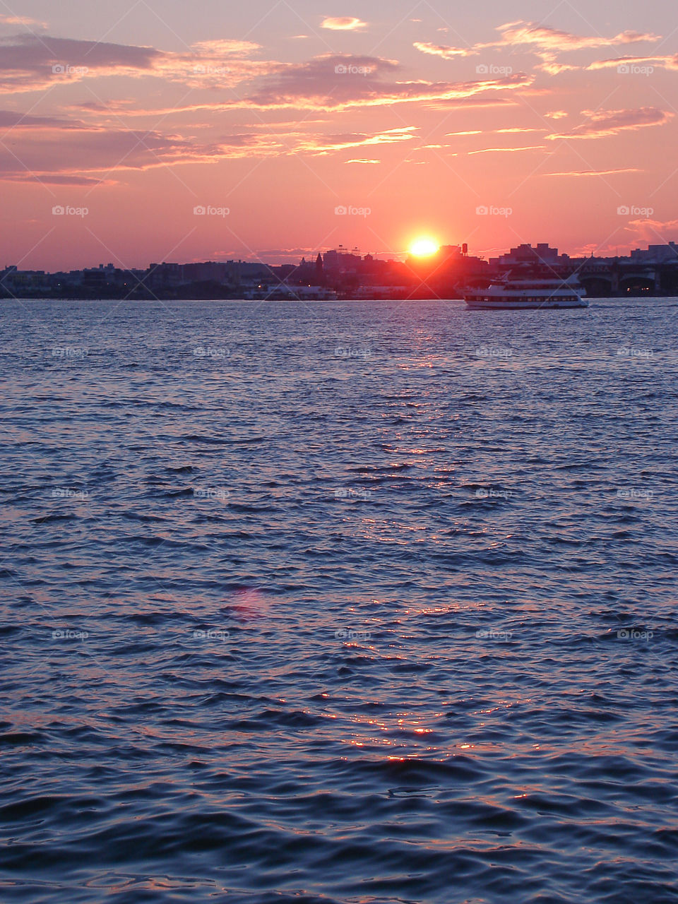 Sunset on the Hudson River